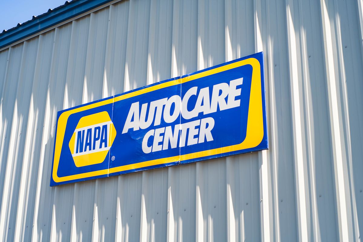 NAPA AutoCare Center sign at Folsom Automotive Service
